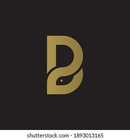 Logotipo de letra inicial B, pájaro en espacio negativo plantilla vectorial para empresas