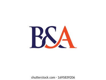 B A Initial Letter Logo design vector template, Graphic Alphabet Symbol for Corporate Business Identity
