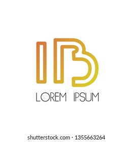 B initial letter logo icon or sign