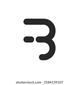 B initial letter logo icon template