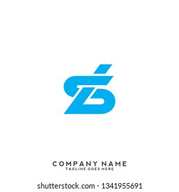 B initial letter, modern logo design template