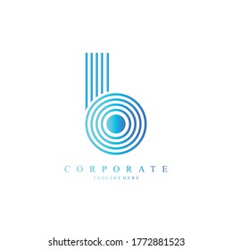 B Initial Logo Corporate. B Letter Logo Vector
