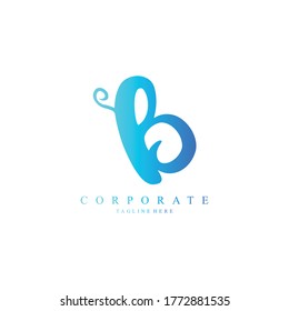 B Initial Logo Corporate. B Letter Logo Vector