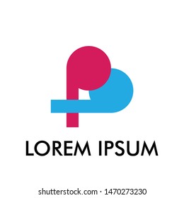 B initial logo letter for health and care company