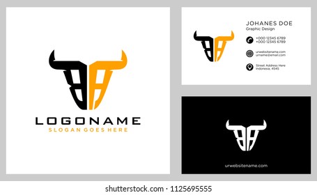 B A initial logo template vector