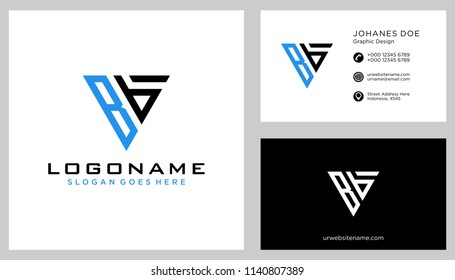 B B initial logo template vector