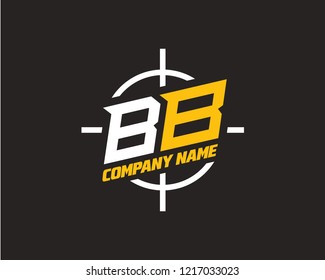B B Initial logo template vector
