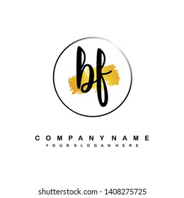 B initial signature logo. handwriting logo template vector,