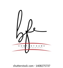 B initial signature logo. handwriting logo template vector,