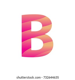 B Initial Vector Stock Vector (Royalty Free) 732644635 | Shutterstock