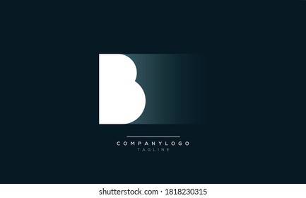 B initials monogram letter text alphabet logo design