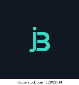 B & J  Letter logo design vector element
