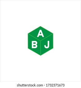 A B J dreifach Buchstaben Logo-Vektor-Design