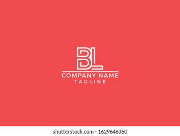 B L BL logo abstract letter initial based icon graphic design in vector editable file.