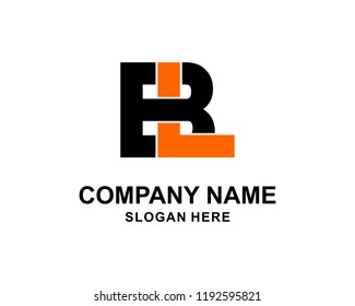 B L Initial logo template vector