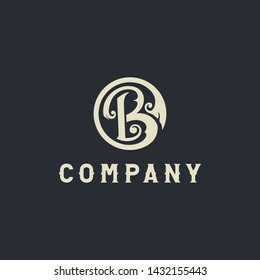 B and L Letter or BL or LB Logo Template