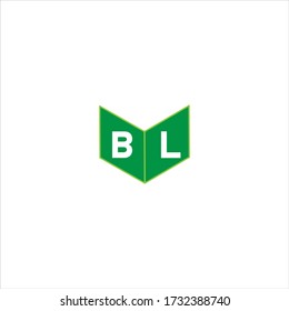 B L letter logo emblem design