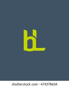 B L Letter logo vector