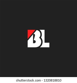 B L letters Joint logo icon vector template.
