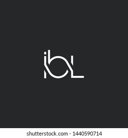 I B L letters Joint logo icon vector template.