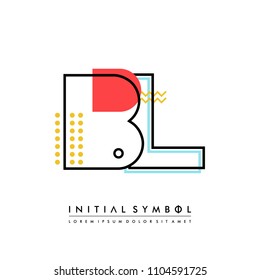 B L Memphis initial letter vector.