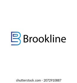 B and L minimal wordmark logo design