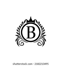B último logotipo, diseño moderno, imagen de archivo vectorial de logotipo basado inicialmente ESP 8