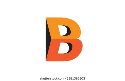 B Latter simple vector symbols logo fond design