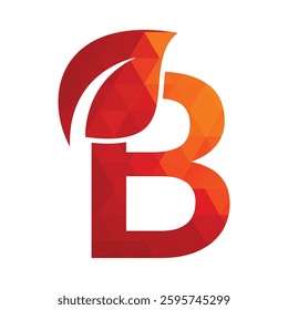 B LEAF logo design inspiration. Vector letter template design