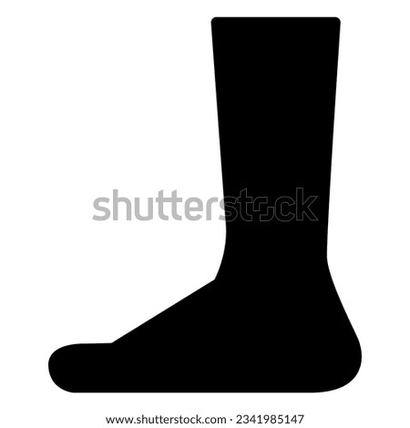 B Leg Foot Heel Silhouette. Vector art illustration Stock fotó © 