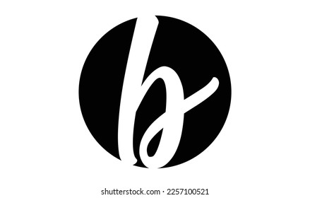 B letter Abstract logo template - circle B sign vector