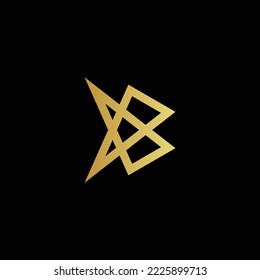 B Letter Abstract Mark Logo Design
