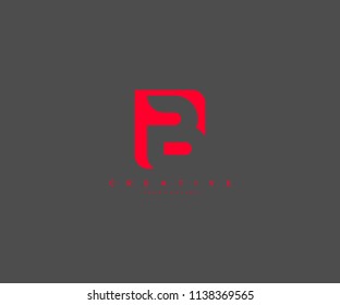 B Letter Abstract Modern Square Shape Logo