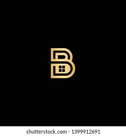 
B letter architecture luxury icon logo vector