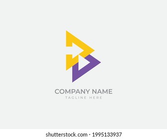 B Letter Arrow Logo Designvector Logo Stock Vector (Royalty Free ...