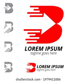 B letter based symbol for Boost Benchmark vector illustration for design element, symbol use, or any other purpose.