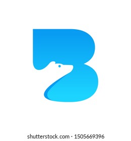 B Letter Bear Logo Design Template Inspiration, Vector, Illustration.