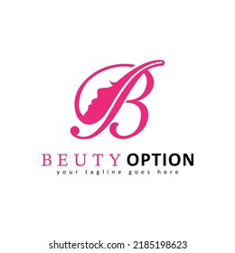 B Letter Beauty Logo Design Vector Stock Vector (Royalty Free ...