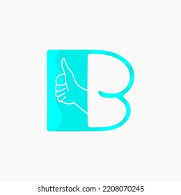B-Buchstaben und bestes Logo-Design