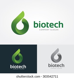 B Letter, Biotechnology Logo Template