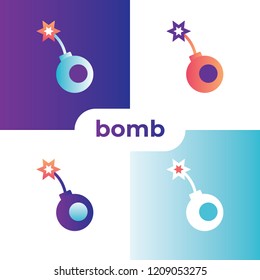 B Letter bomb set icon