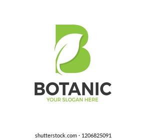 B Letter Botanic Logo