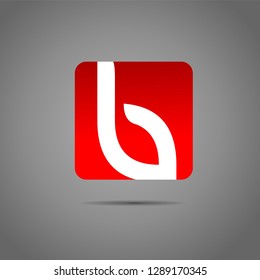 B letter button icon 