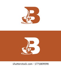 B Letter Coffee Cup Logo - B Letter logo