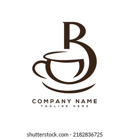 B Letter Coffee Cup Logo - B Letter logo