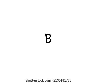 B letter creative design template