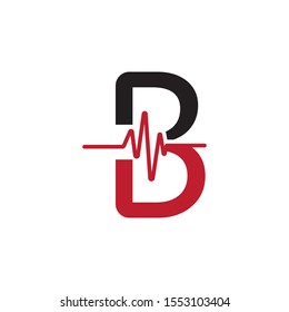 B Letter creative logo or symbol template design