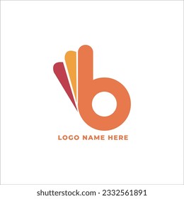 B Letra Templosde logotipo creativo 