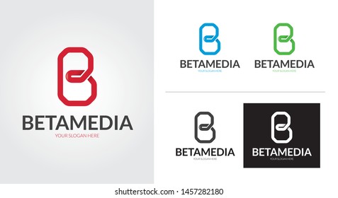 B letter creative and minimalist logo template Set