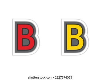 b letter design with creative and unique fonts styles